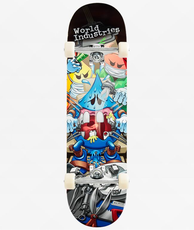 World Industries Toothache 8.5" Assembled Skateboard Complete - World Industries