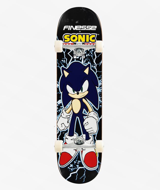 Finesse x Sonic the Hedgehog Charge 8.0" Assembled Skateboard Complete - Finesse Skateboards