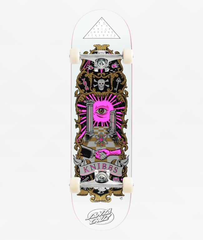Santa Cruz Knibbs Cryptic 8.5" Assembled Skateboard Complete  - Santa Cruz Skate