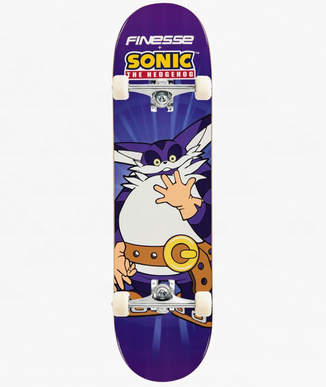 Finesse x Sonic The Hedgehog Big The Cat 8.25" Assembled Skateboard Complete - Finesse Skateboards