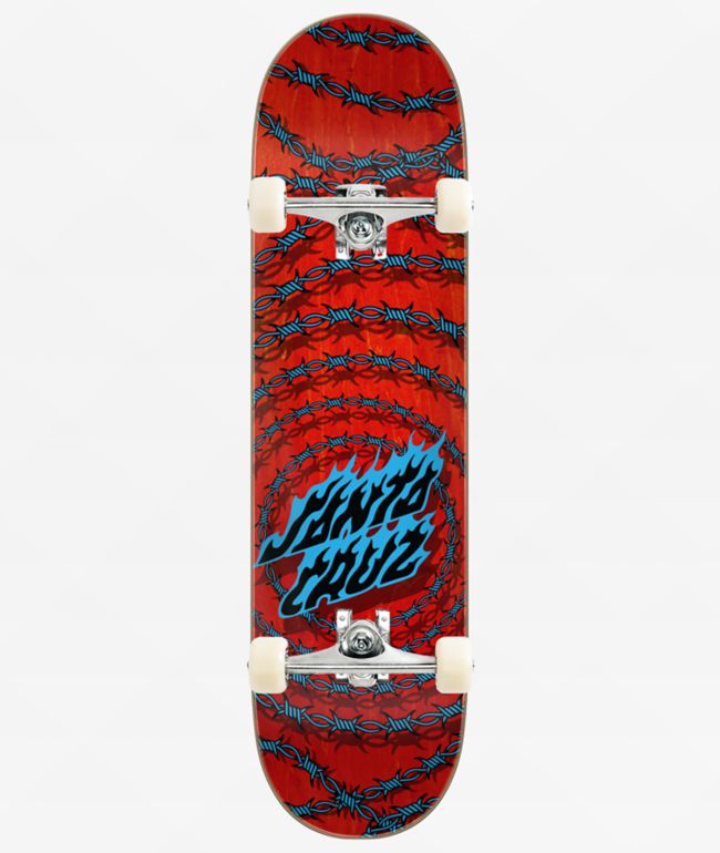Santa Cruz Wired Flame 8.25" Assembled Skateboard Complete - Santa Cruz Skate