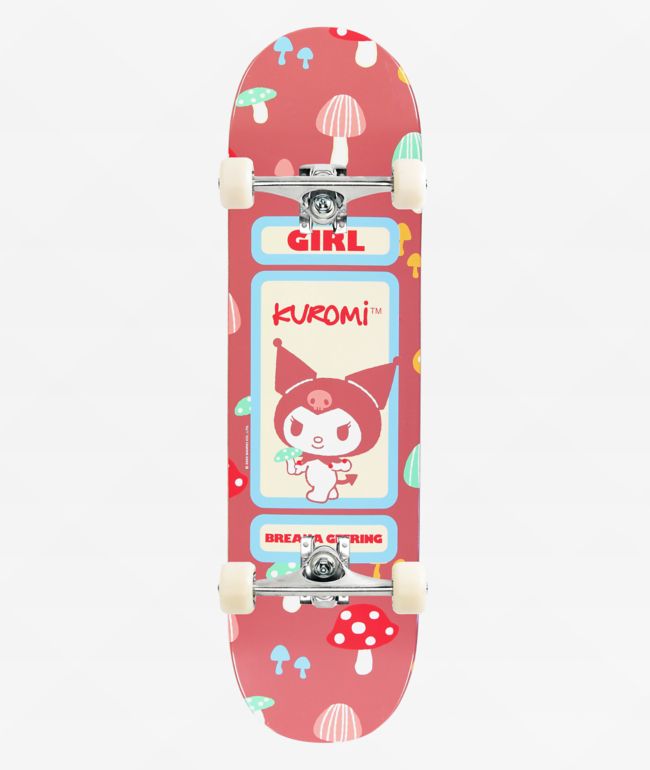 Girl x Hello Kitty and Friends Geering Kuromi 8.5" Assembled Skateboard Complete - Girl
