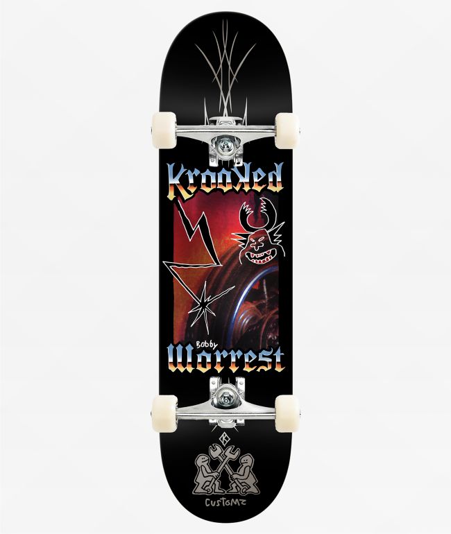 Krooked Worrest Chrome Zone 8.38" Assembled Skateboard Complete - Krooked Skateboards