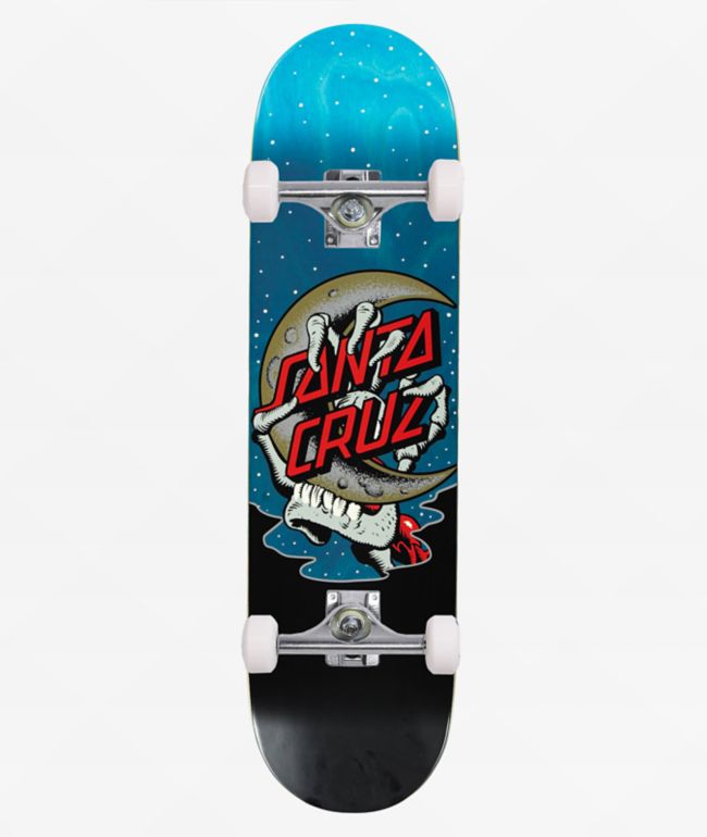 Santa Cruz Crescent Bone Hand 8.25" Assembled Skateboard Complete - Santa Cruz Skate