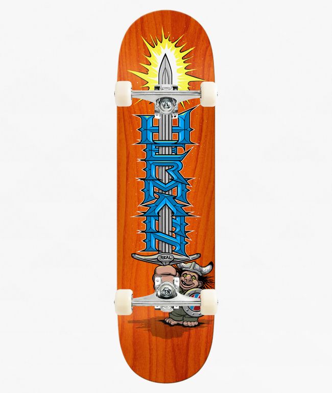 Real Hermann Mighty 8.5" Assembled Skateboard Complete - Real Skateboards