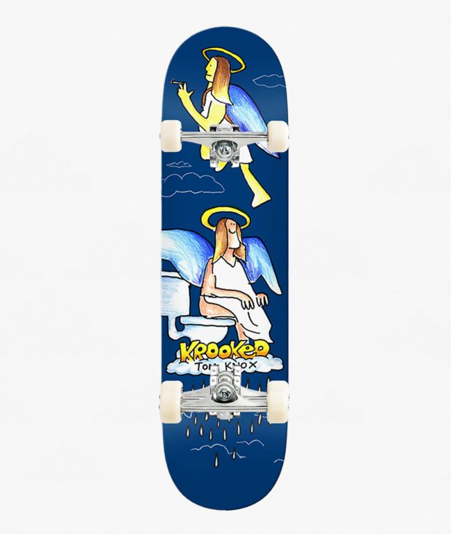 Krooked Knox Angel 8.5" Assembled Skateboard Complete - Krooked Skateboards