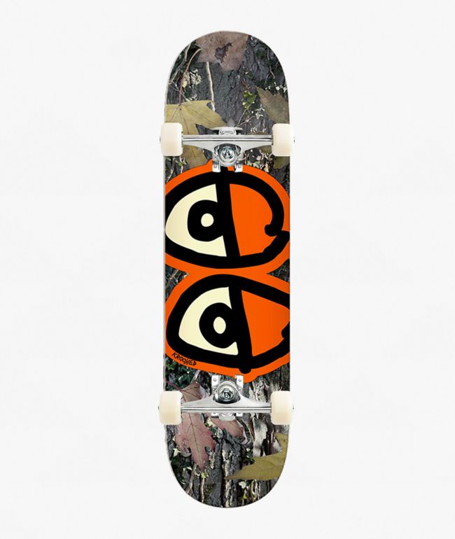Krooked Team Eyes Camo 8.25" Assembled Skateboard Complete - Krooked Skateboards