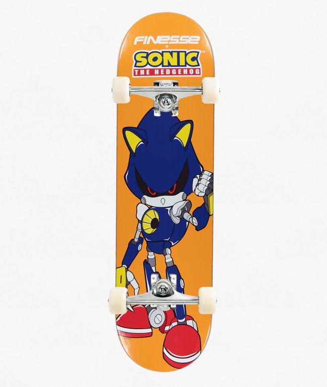 Finesse x Sonic The Hedgehog Metal Sonic 8.25" Assembled Skateboard Complete - Finesse Skateboards