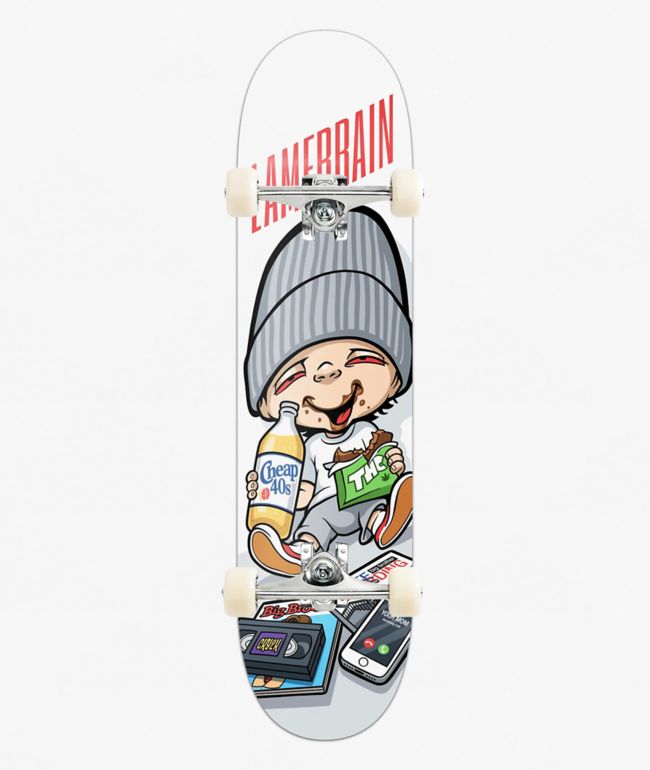 Lamebrain Blinded 8.25" Assembled Skateboard Complete - Lamebrain Skateboards
