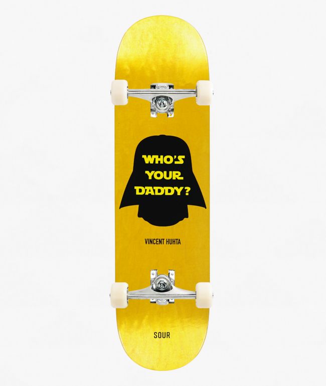 Sour Huhta Daddy 8.375" Assembled Skateboard Complete - Sour Solution