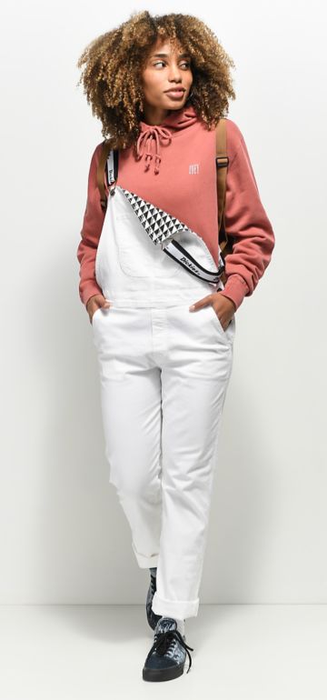 Outfits 7 Dickies White Overall and Obey Dusty Rose Hoodie and Velvet ...