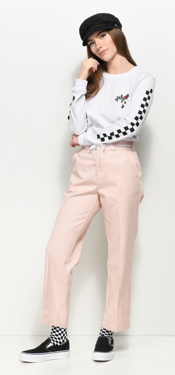 vans cropped pants