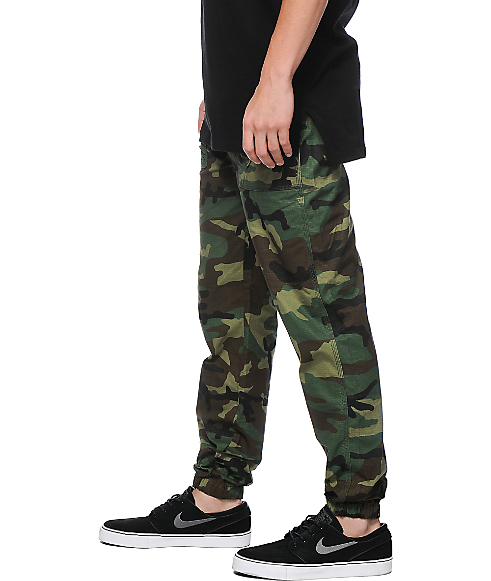 woodland camo joggers