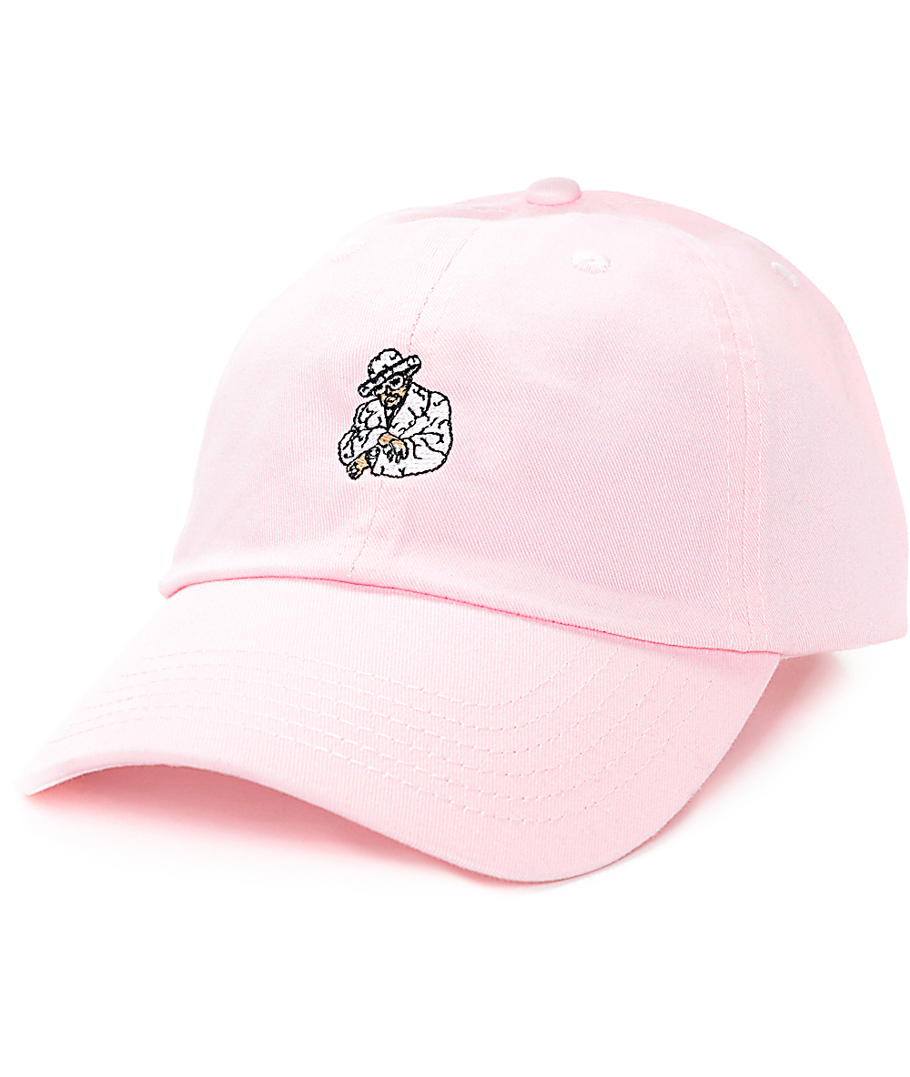 pastel pink dad hat