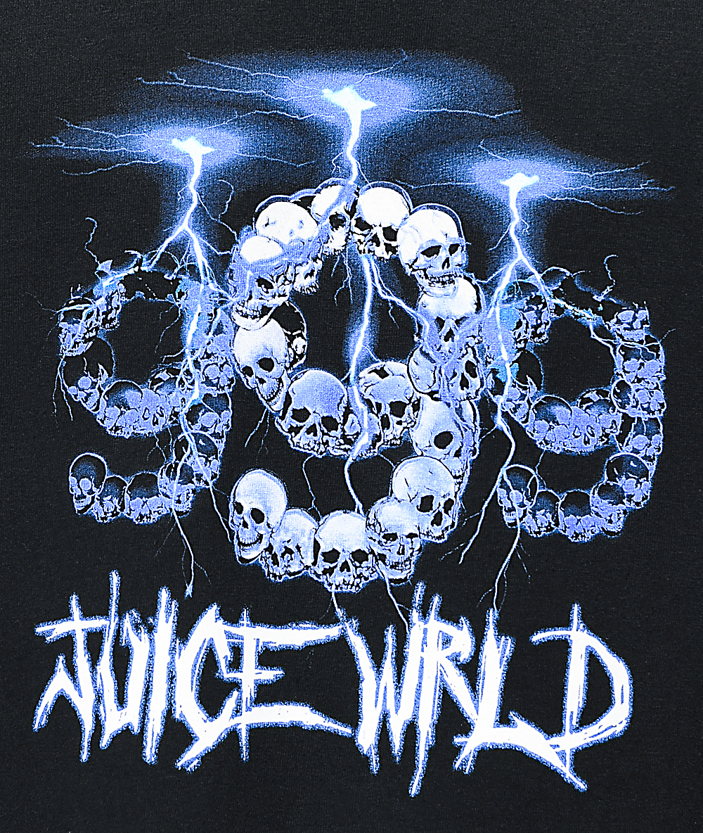 999 Club By Juice Wrld Lightning Camiseta Negra Zumiez.
