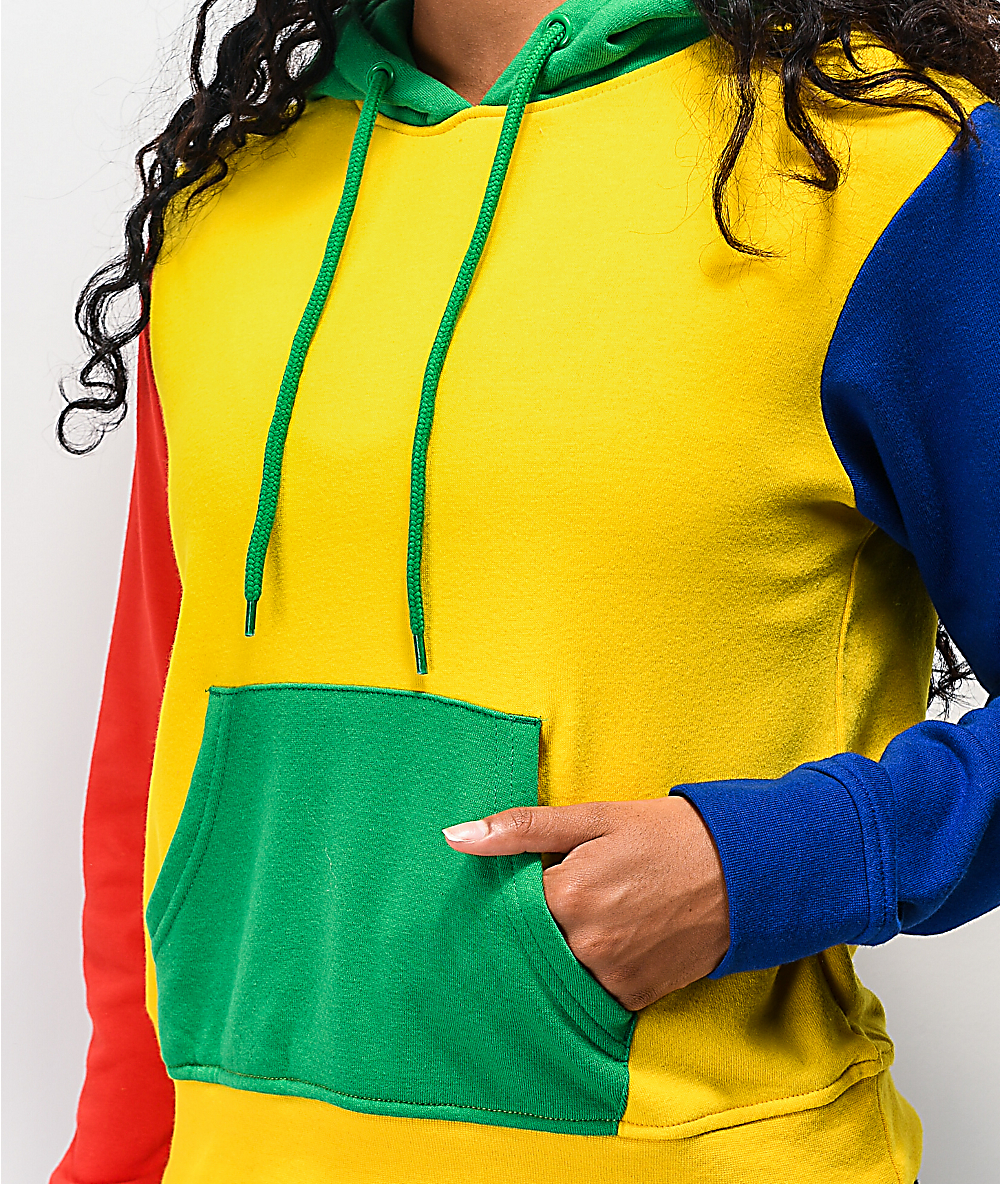 red yellow green hoodie Shop Clothing 