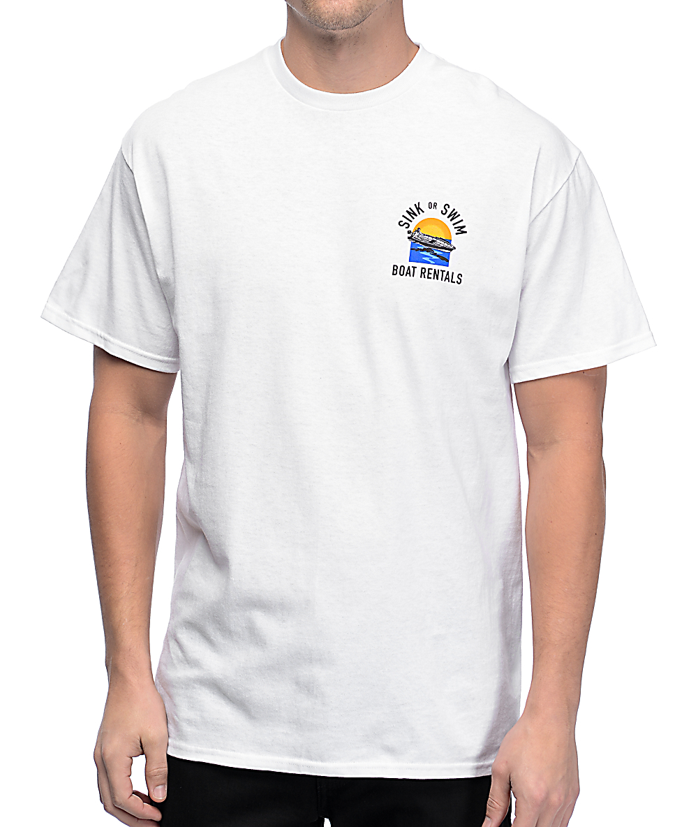 A Lab Sink Or Swim White T Shirt