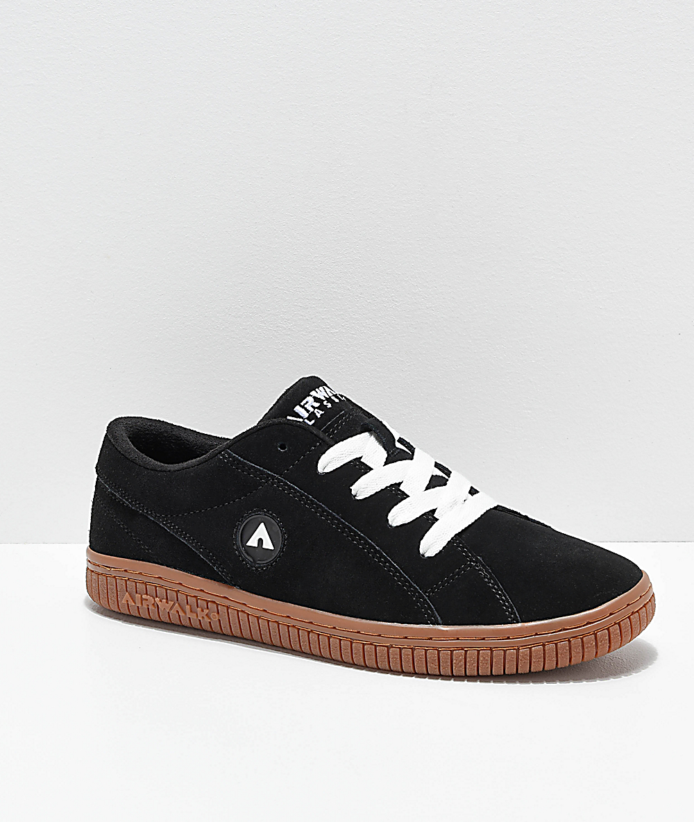 Airwalk The One Black & Gum Skate Shoes Airwalk The One Black & Gum Skate Shoes