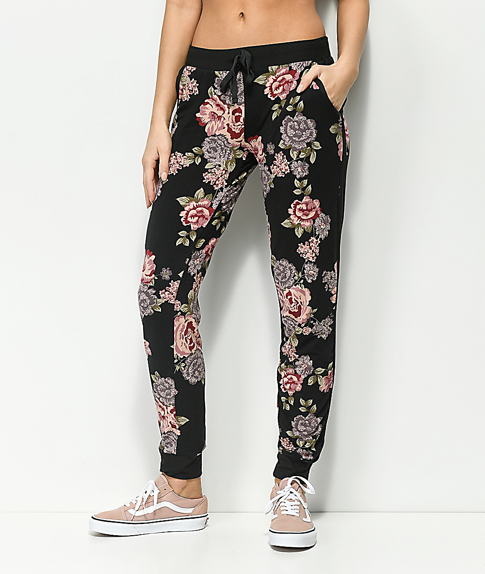 floral sweatpants