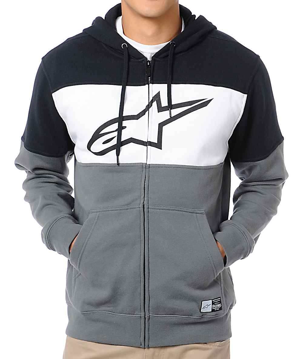 alpinestars zip up hoodie