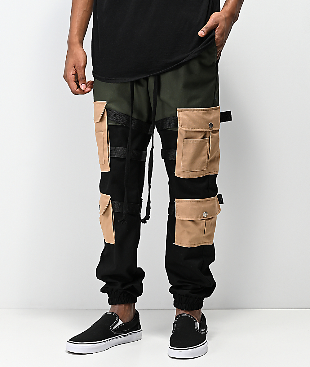 cargo joggers with straps