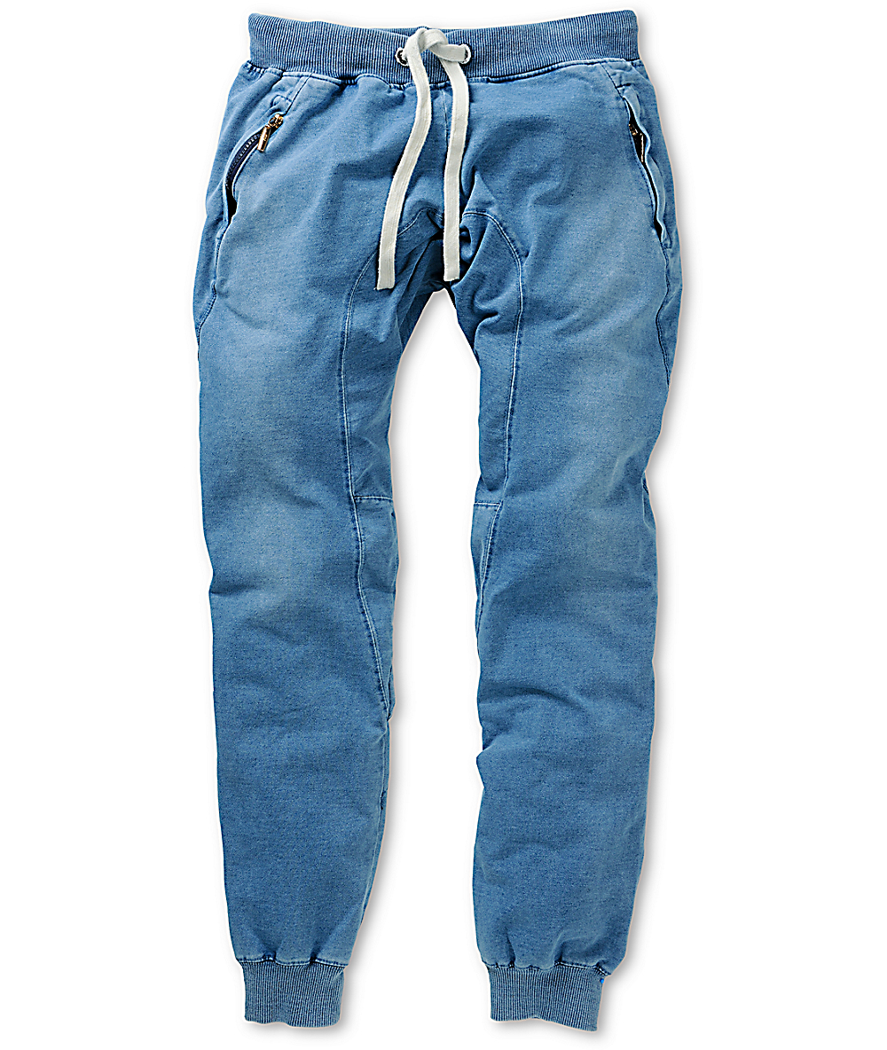 denim sweat pants