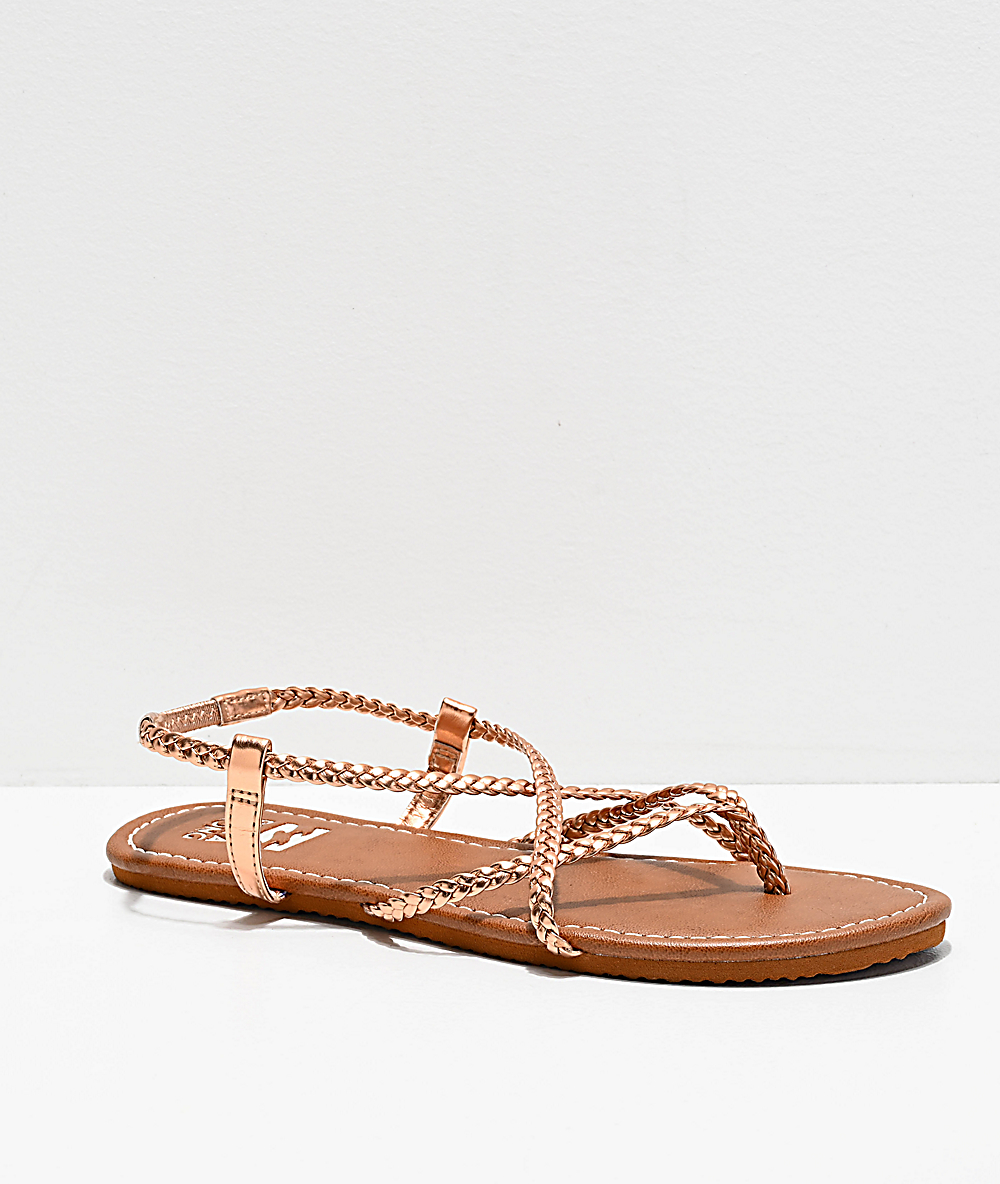 brown and gold sandals