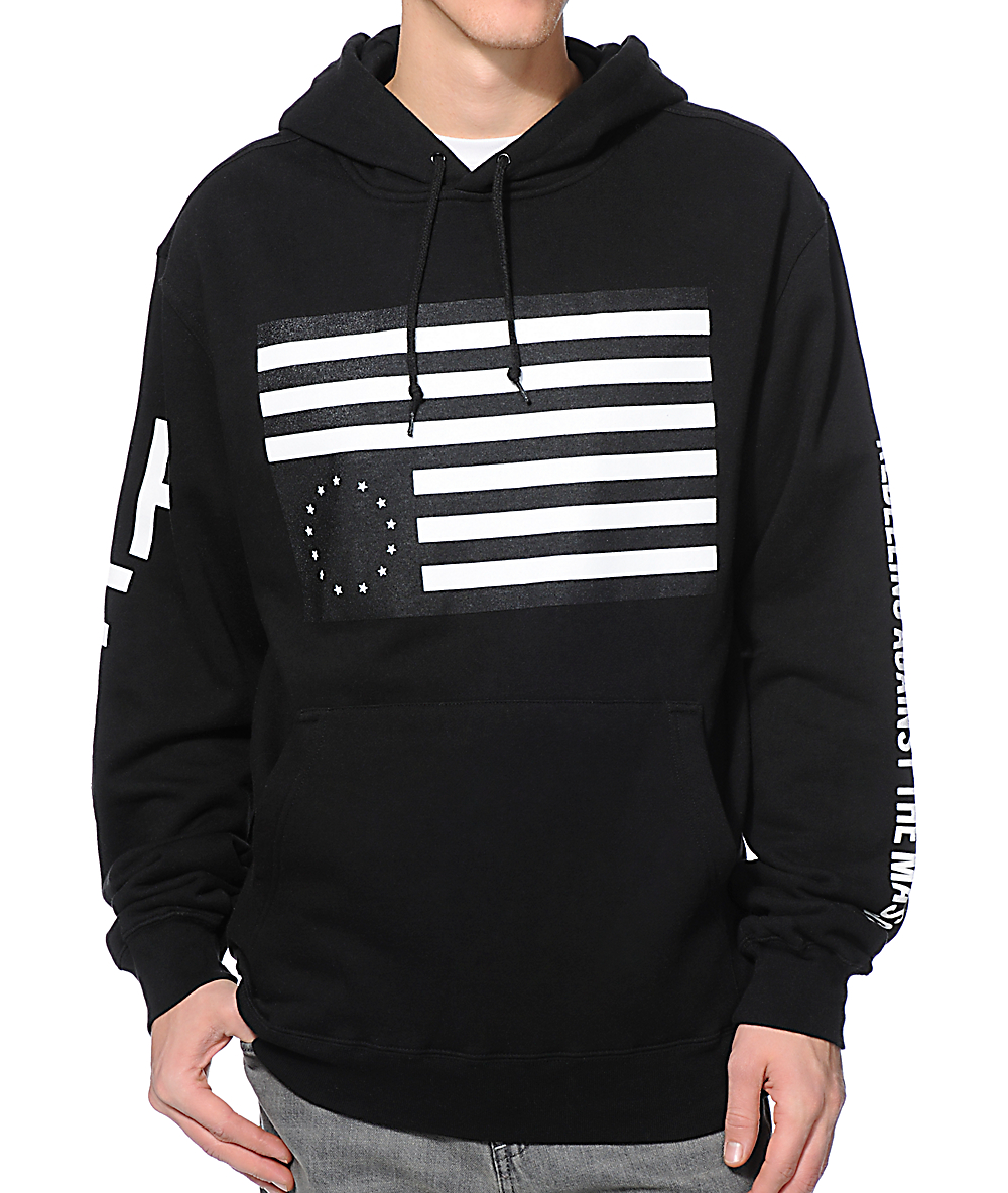 black scale hoodie