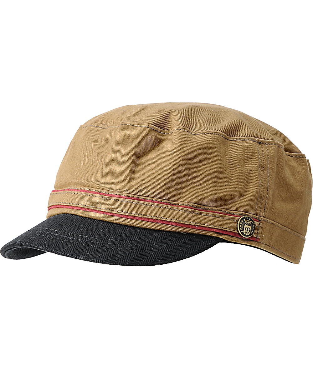 short brim military hat