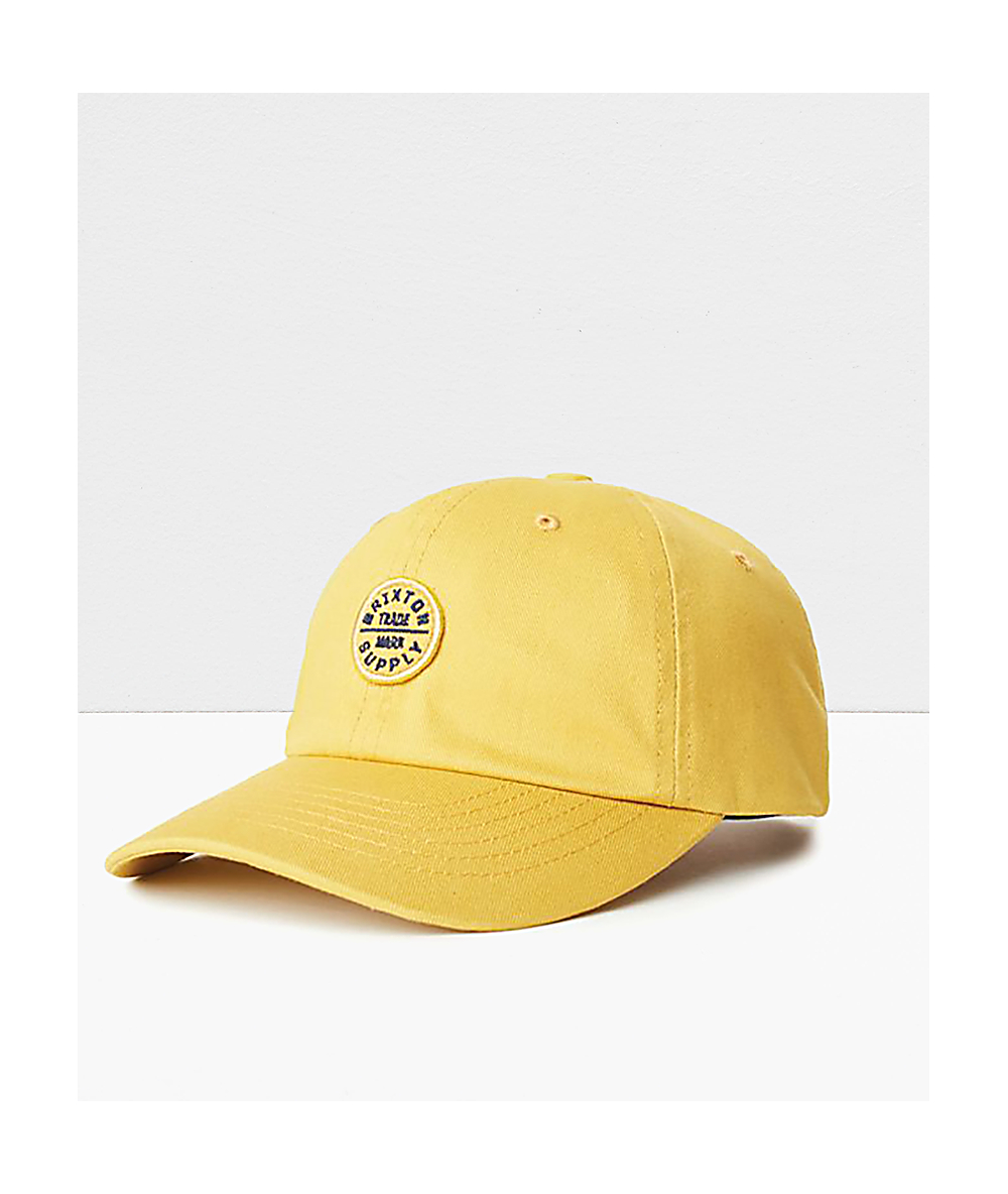 yellow brixton hat