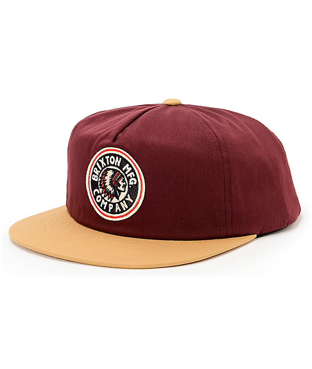 maroon and gold hat