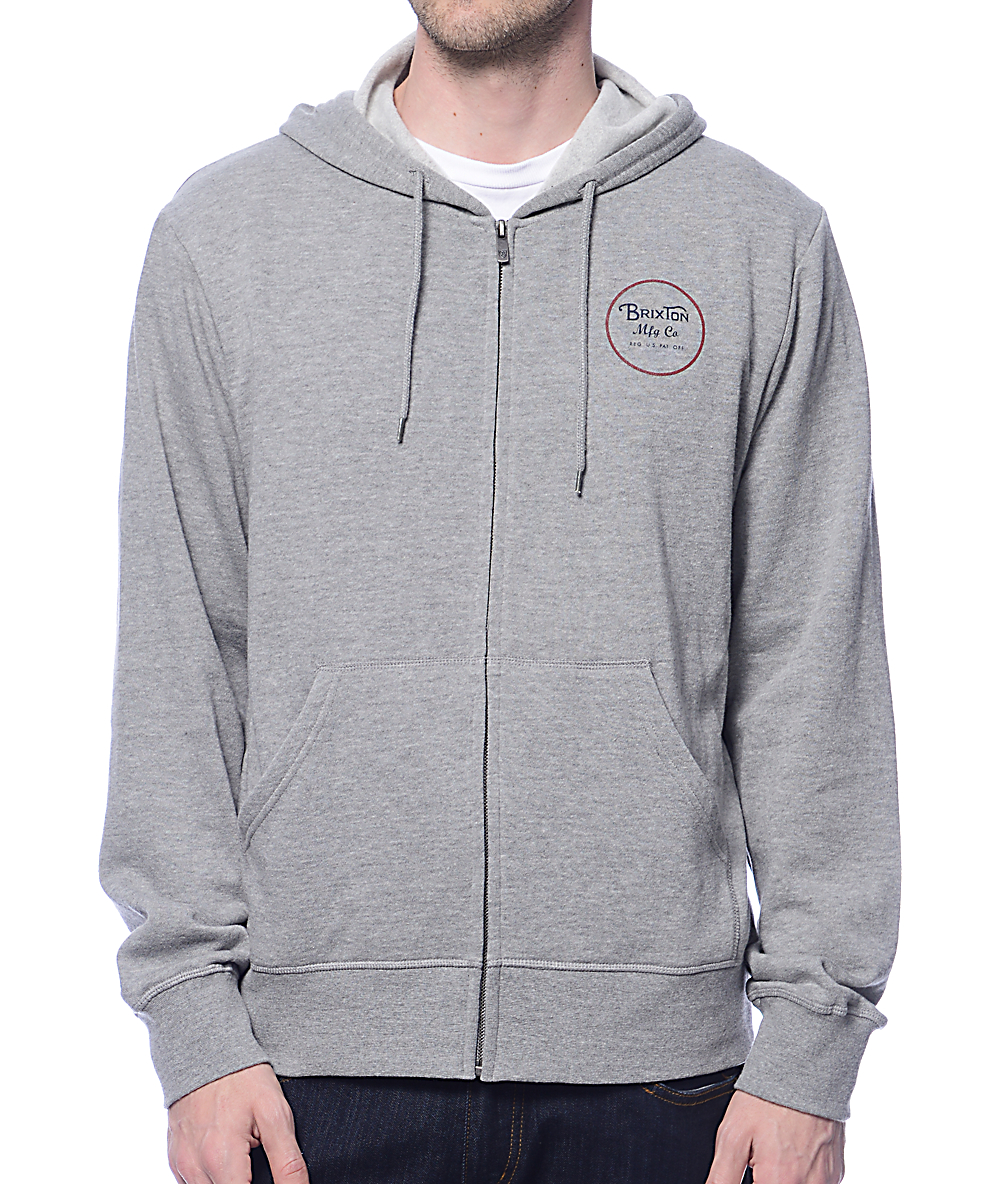 brixton zip up hoodie