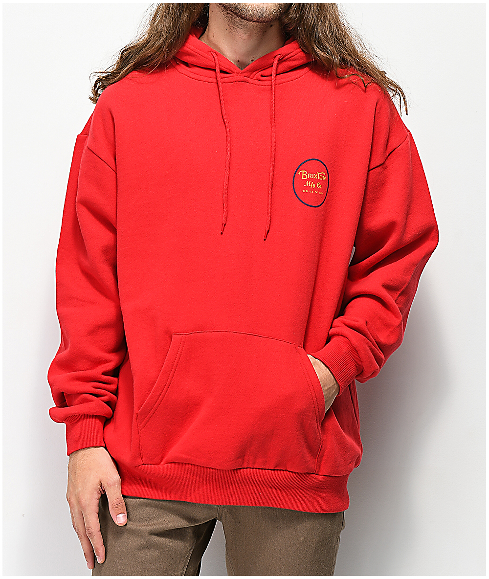 red and gold hoodie