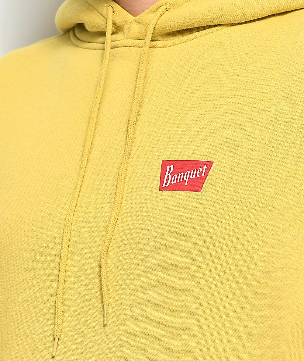 yellow coors banquet hoodie