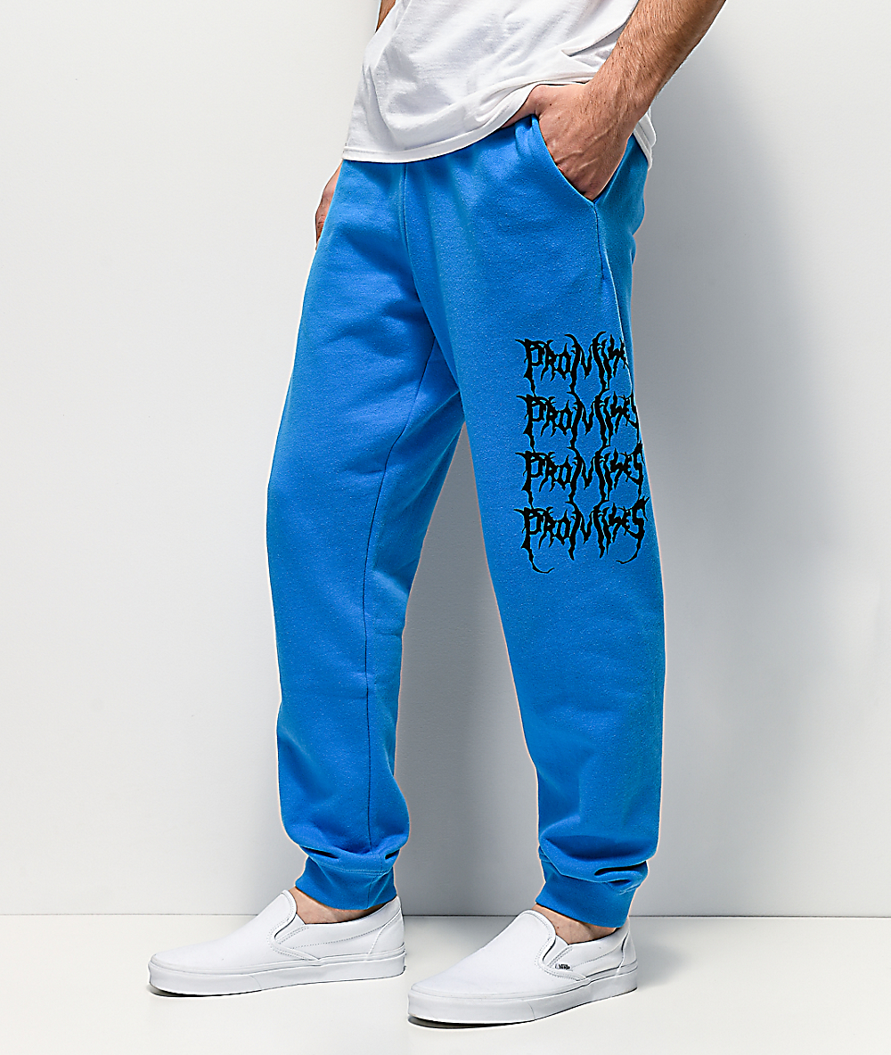 powder blue sweatpants