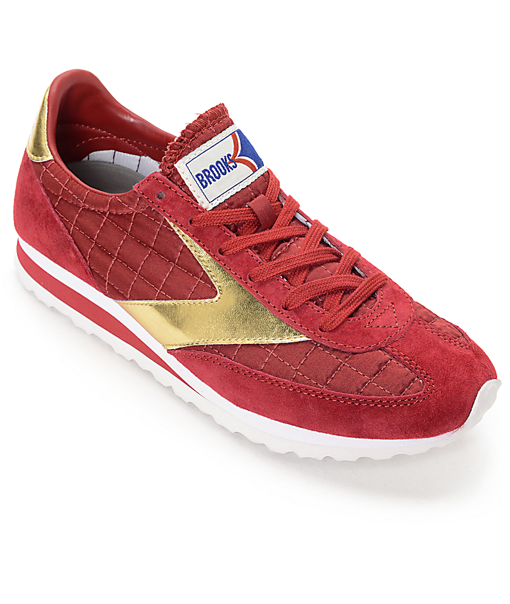 brooks shoes womens red
