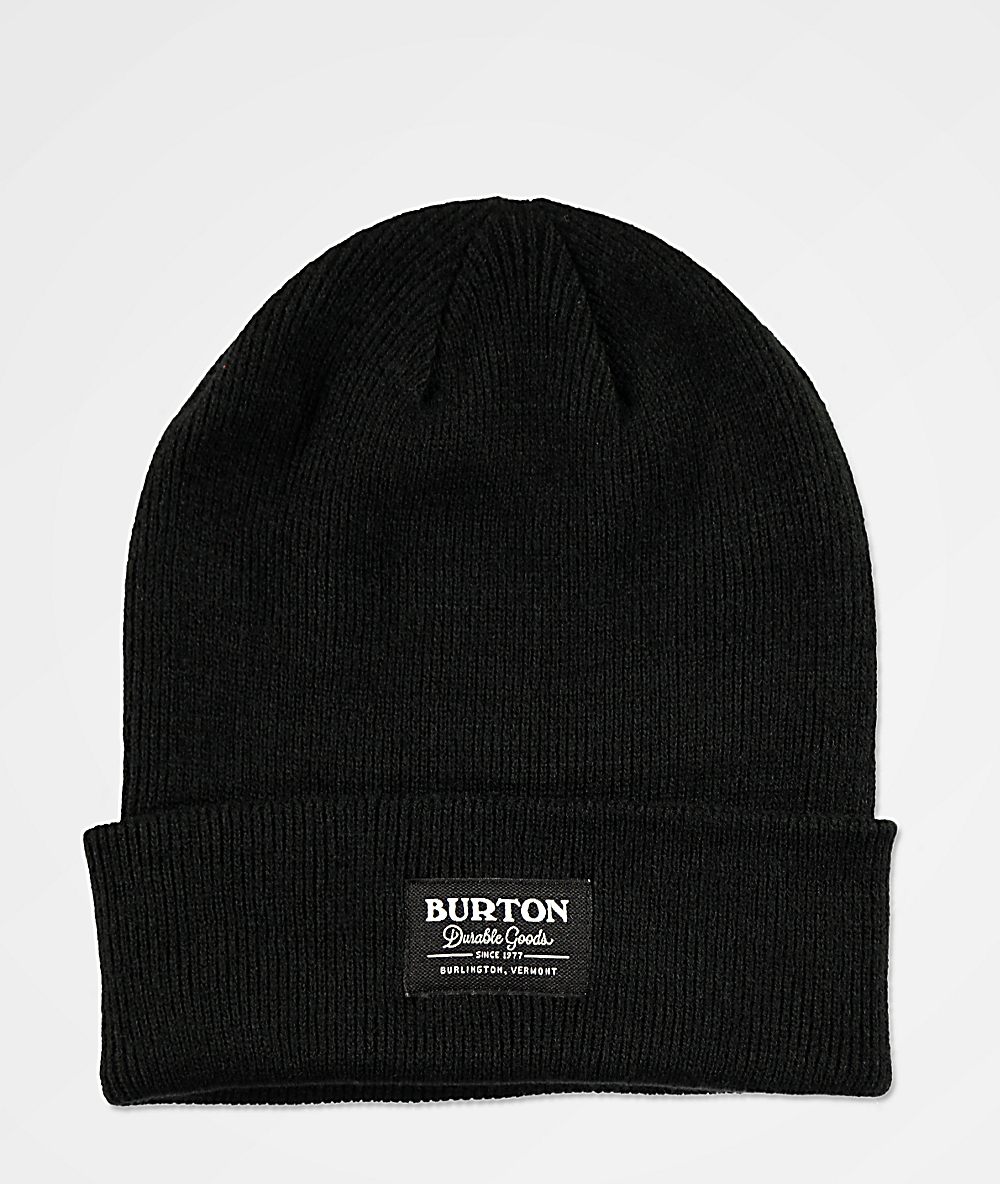 burton black beanie