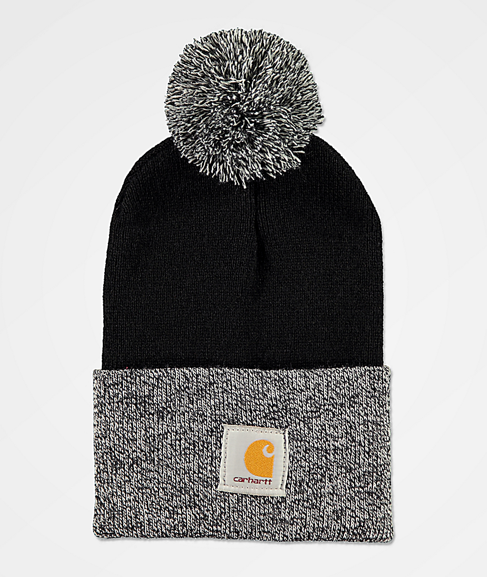 carhartt beanie black and white