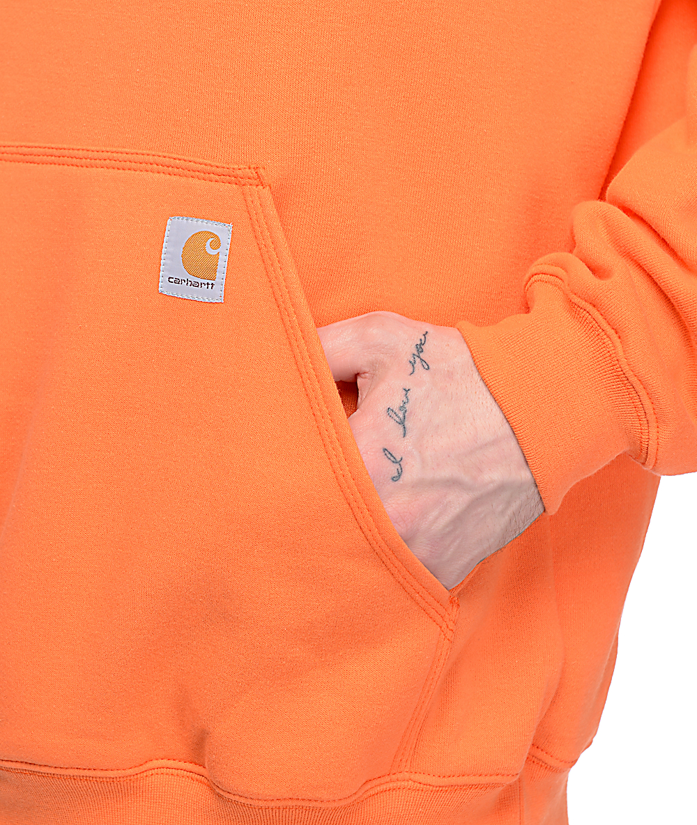 blue and orange carhartt hoodie