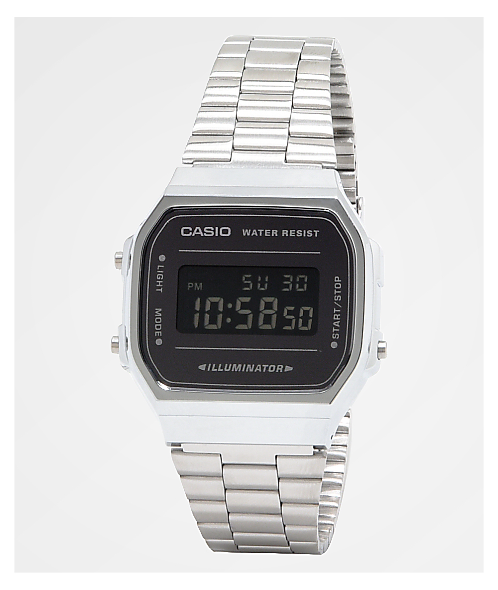 grey casio watch