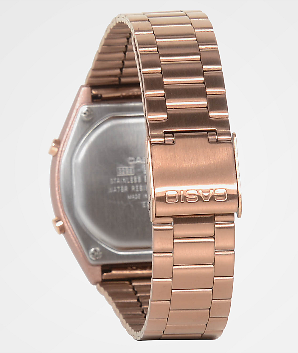 rose gold casio watch price