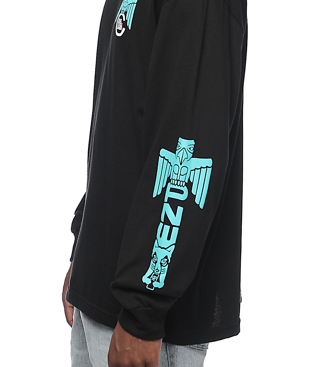 Casual Industrees NW PNW Totem Black Long Sleeve T-Shirt | Zumiez