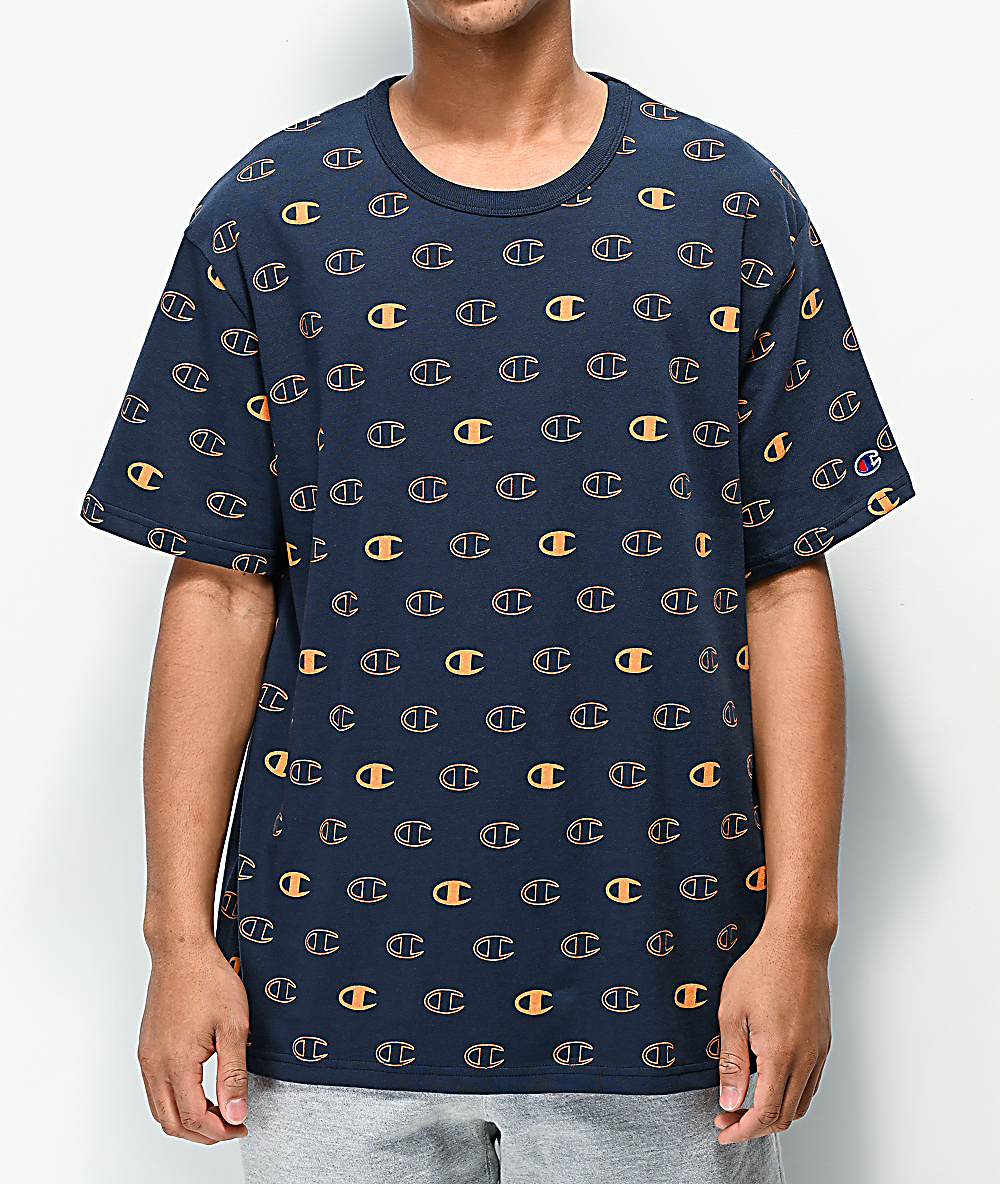 Champion logo all over shirt online