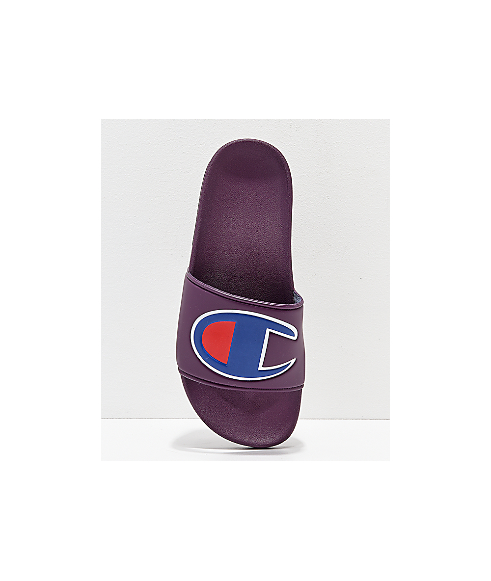 champion berry logo slide sandals