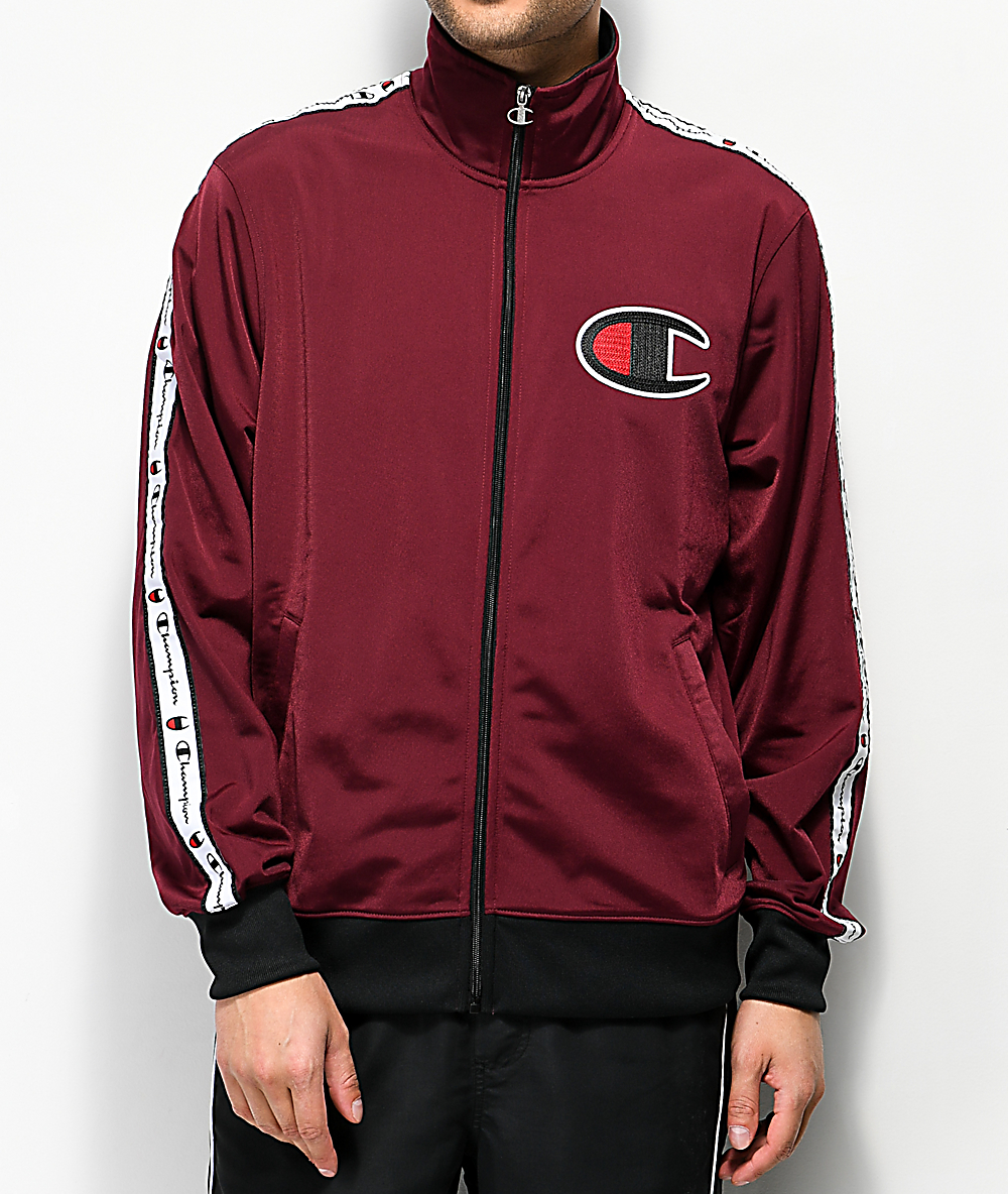 maroon champion jacket