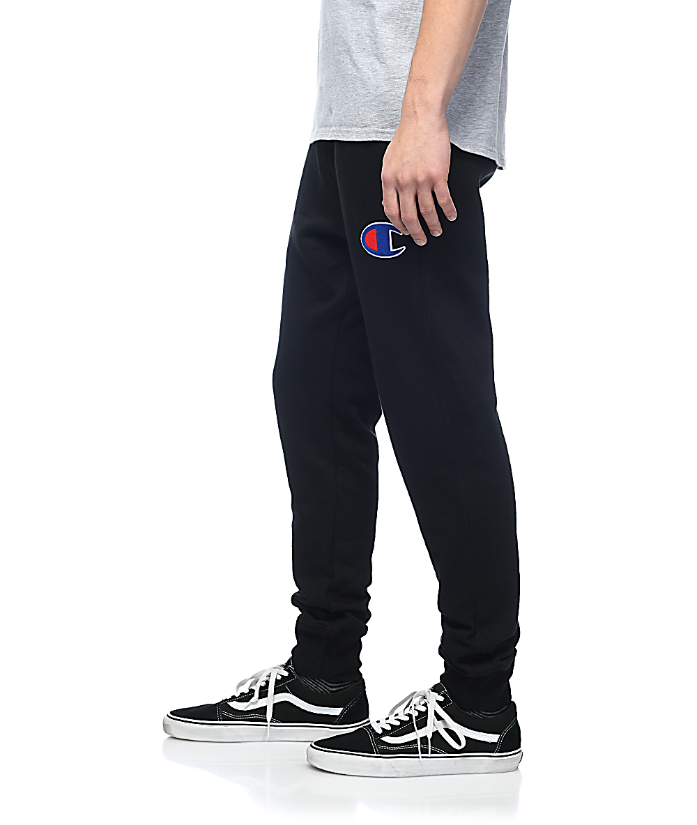 champion sweatpants big logo