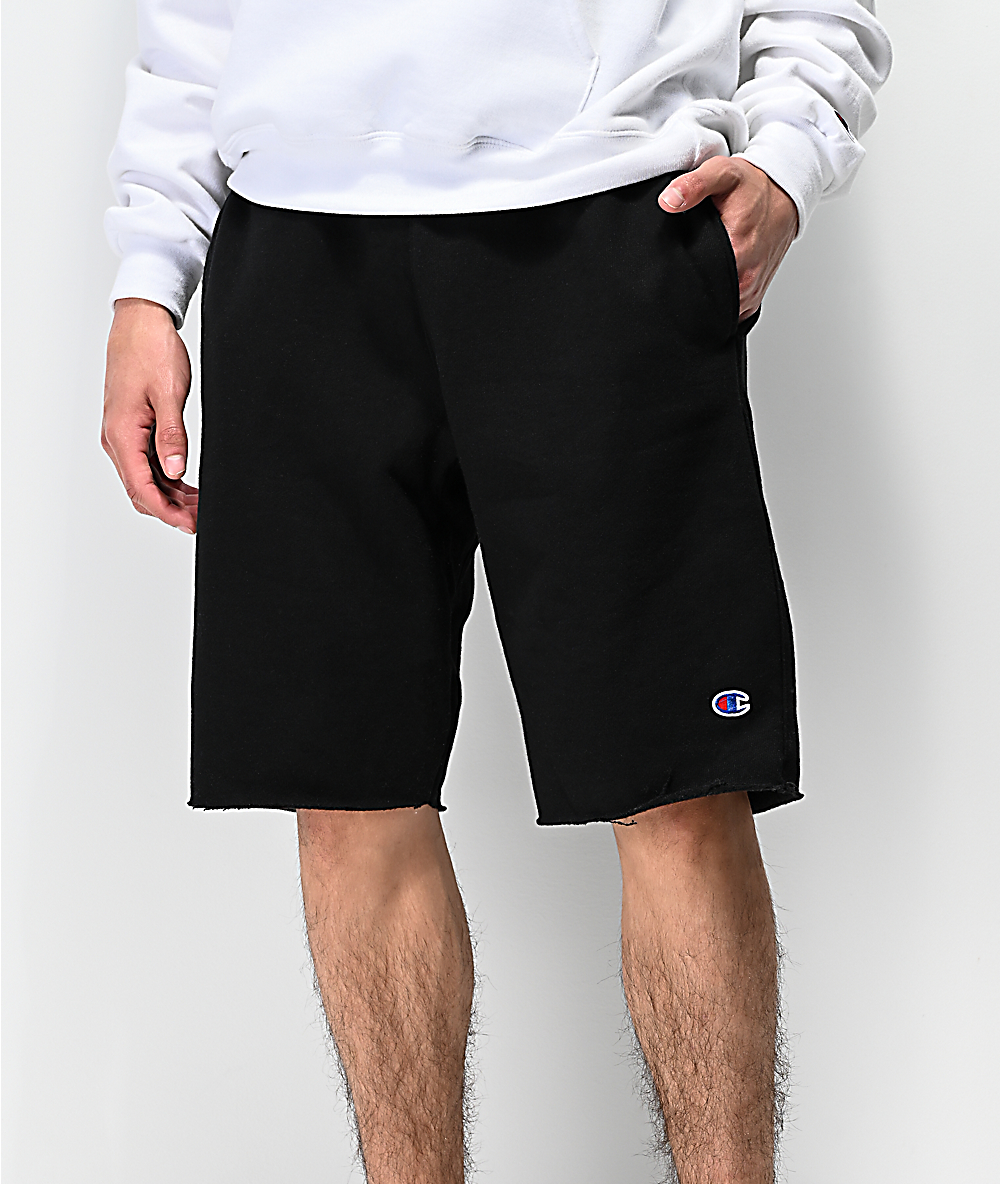 champion sweat shorts black