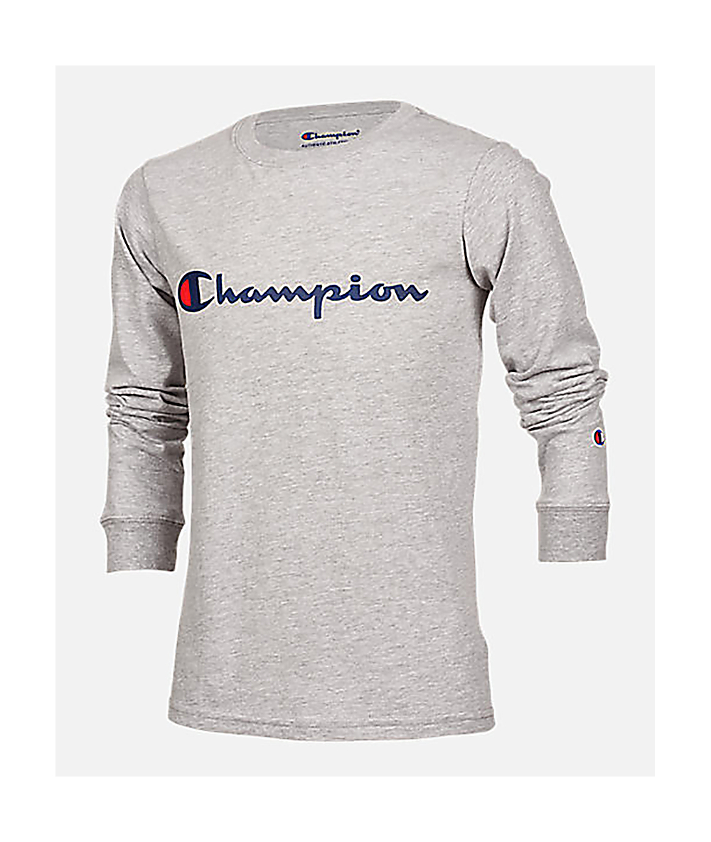 champion long sleeve shirt boys