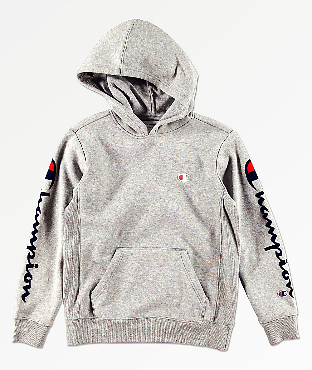 champion hoodie boys black