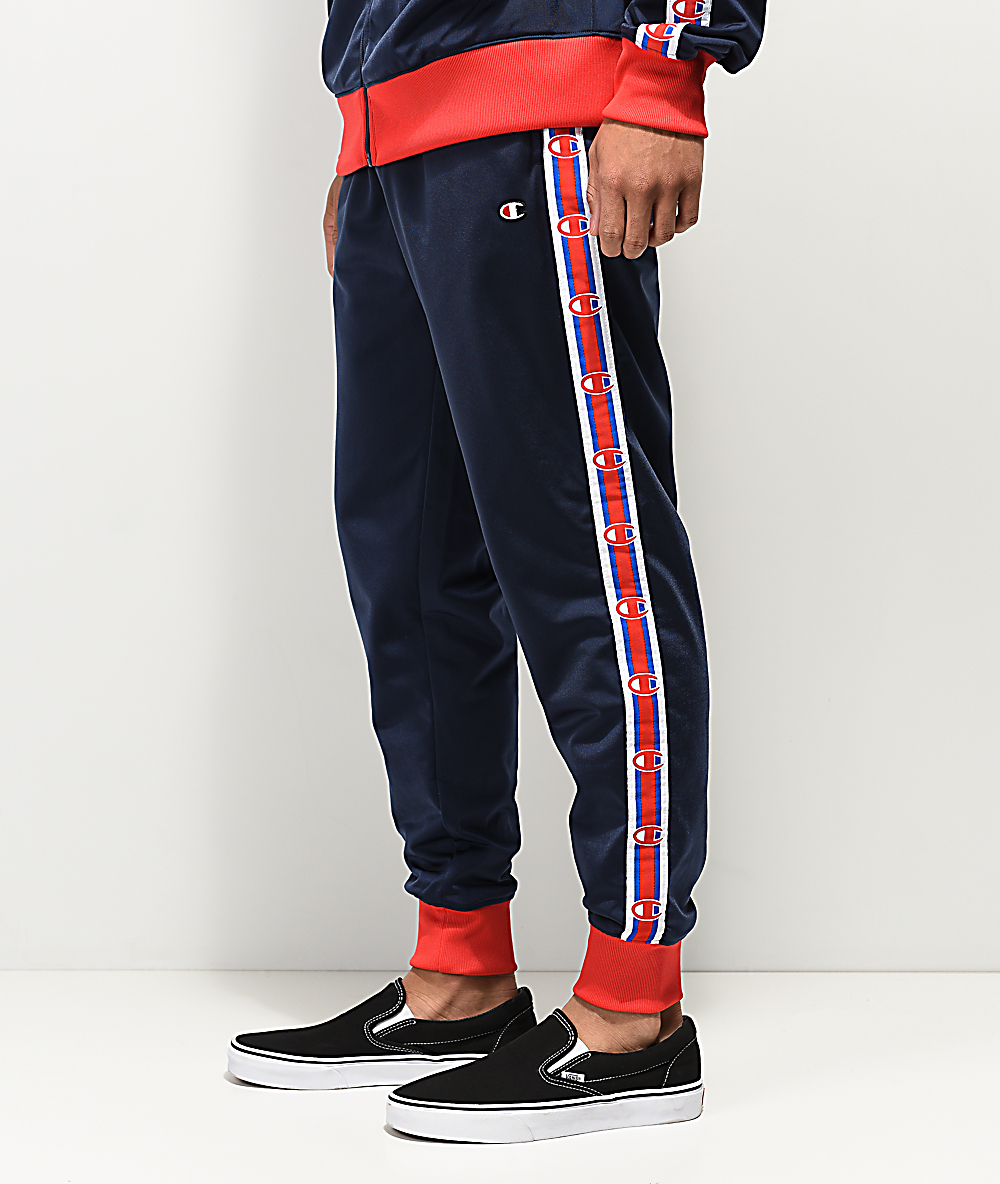 red champion track pants